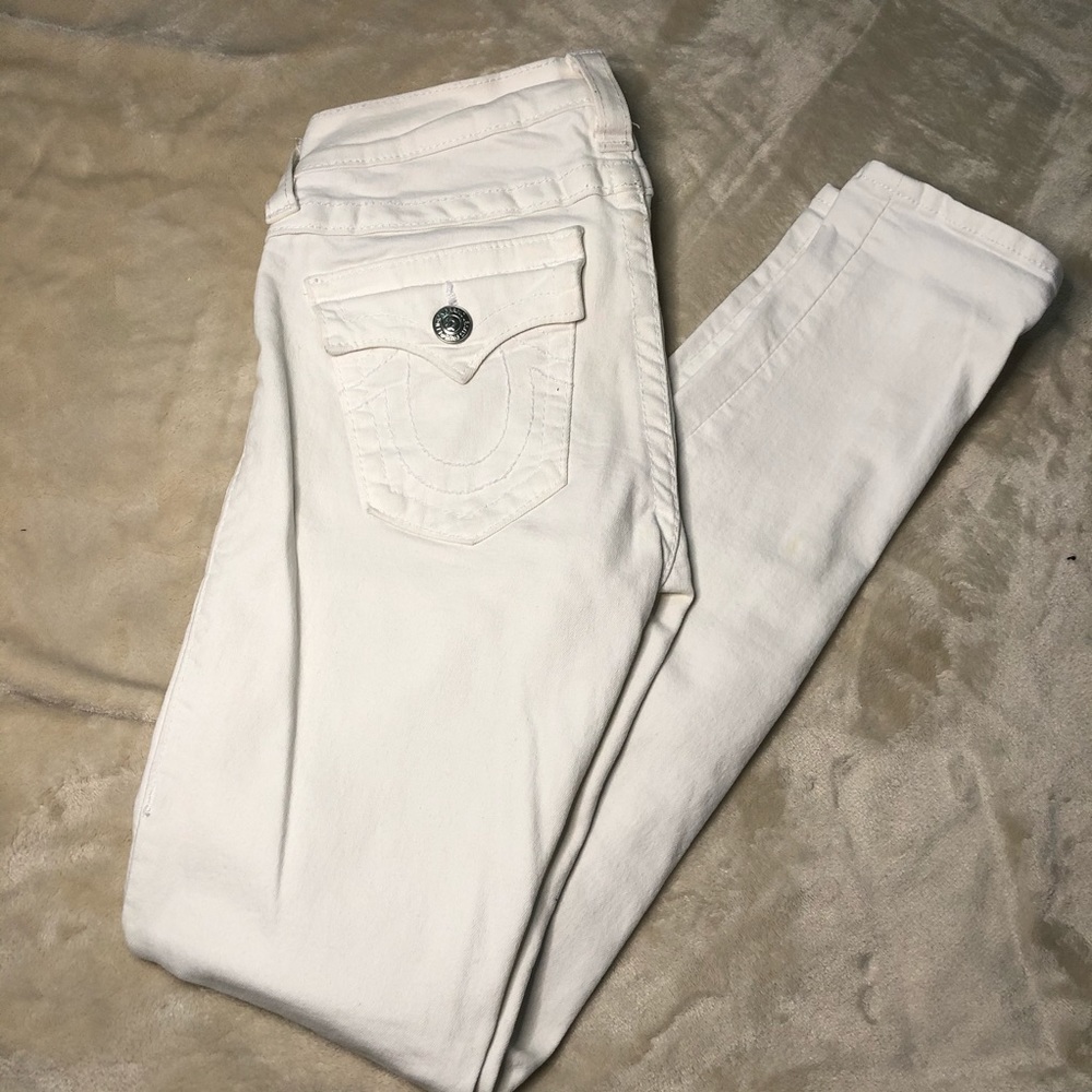 True Religion white jeans